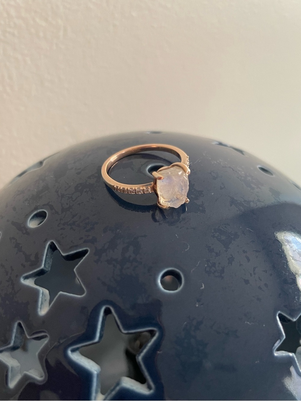 Moon Magic Rose Gold Moonstone Ring - Harlow